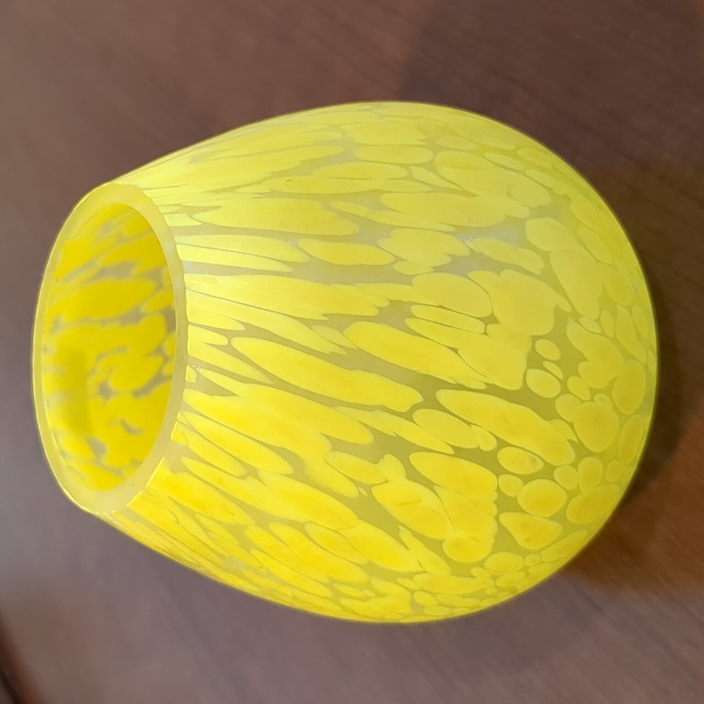 Mikasa yellow vase